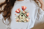 Whimsical Spring Birdhouse Clipart, an Illustration by Designworld (Thumbnail 7 of 8)
