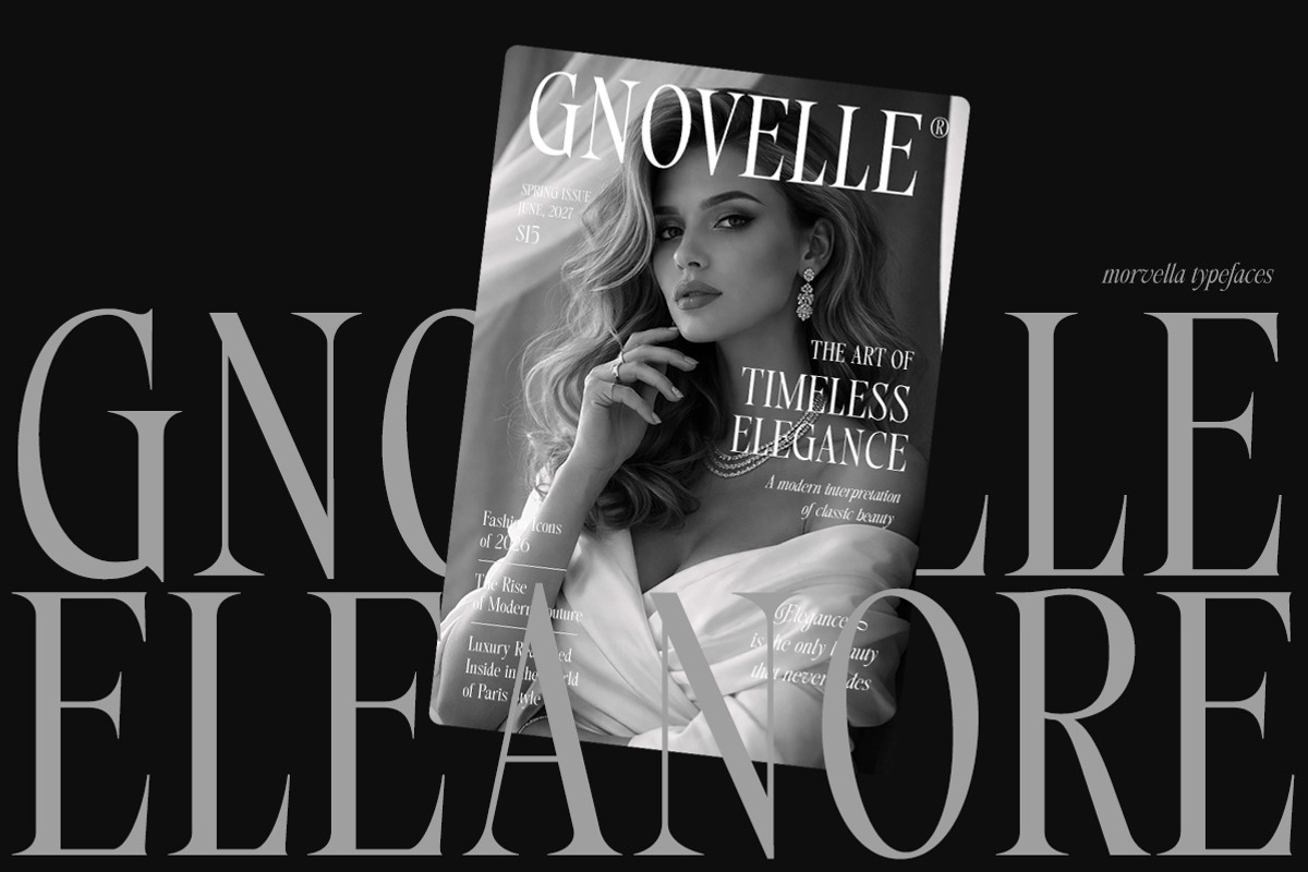 Morvella Stylish Serif, a Serif Font by Letterhend Studio (Photo 9 of 12)