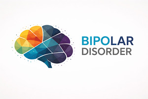 Bipolar disorder brain illustration, a Photo by Dvoevnore photos