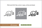 Minimal dinosaur icons, an Outline Icon by Picture Window (Thumbnail 2 of 5)