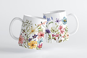 Wild flowers, butterflies, dragonfly, a Decorative Illustration by Larisa Maslova (Thumbnail 3 of 11)