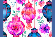 Islamic Lantern with Flower Pattern, a Decorative Illustration by Sourcedigi (Thumbnail 3 of 3)