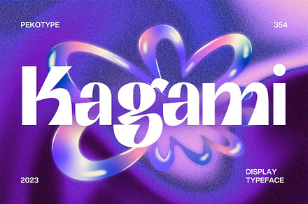 Kagami - Experimental Display Font, a Sans Serif Font by Pekotype