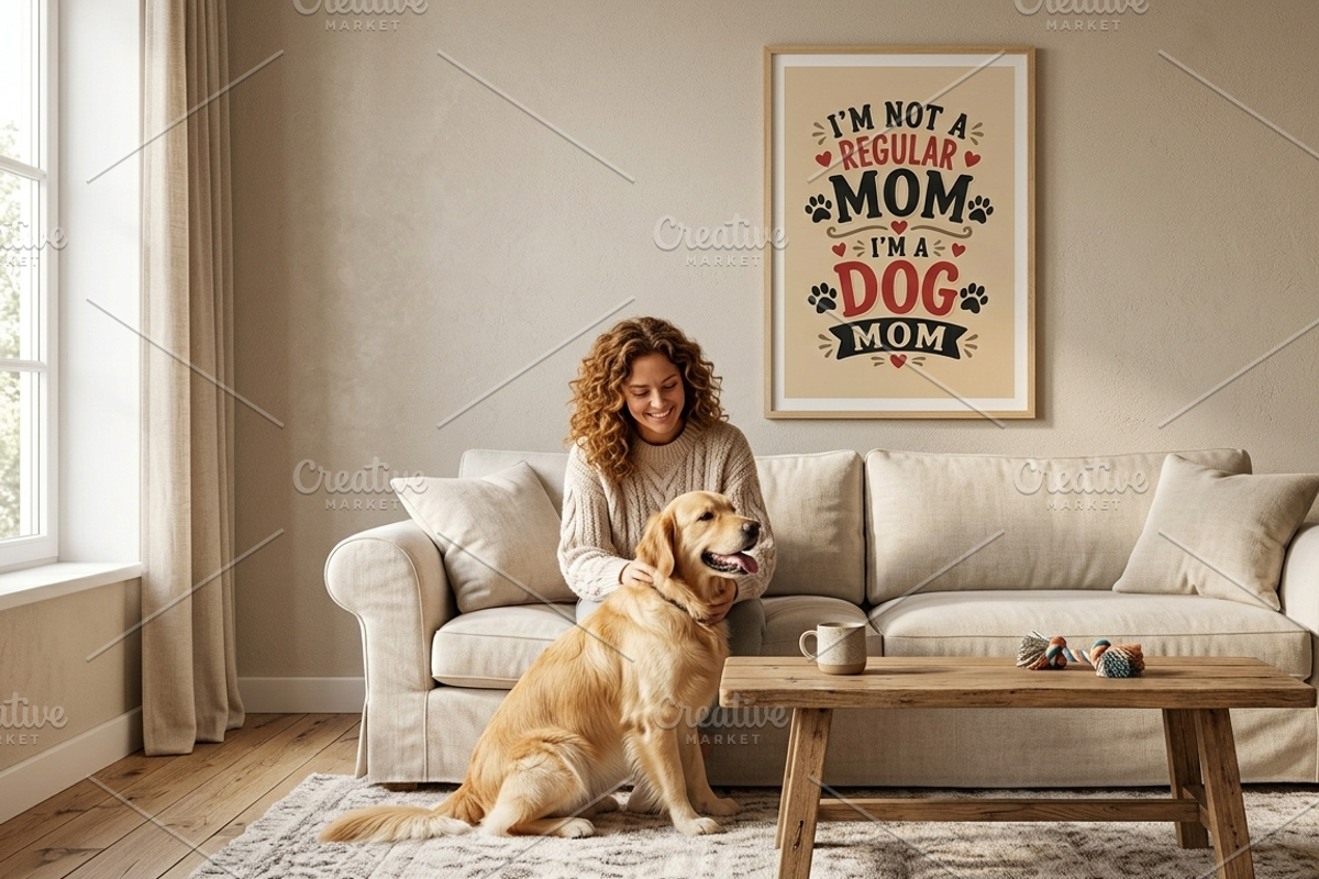 15 Vintage Dog Mom Quote Posters, a Poster Template by C Design Studio (Photo 5 of 10)