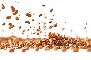 Collecting peanuts falling, a Photo by Pavel_design