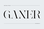 Ganer | Serif Display Typeface, a Serif Font by Mahesans Co (Thumbnail 1 of 10)