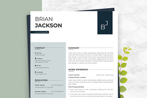 Resume CV / Cover Letter, a Resume Template by Anjum Ilyas