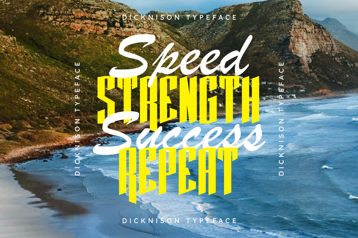 Dicknison – Modern Sans Display Font, a Sans Serif Font by Masyafi Studio (Photo 8 of 8)