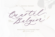 Quartel Balgon, a Script Font by DzikrulAulia (Thumbnail 1 of 9)