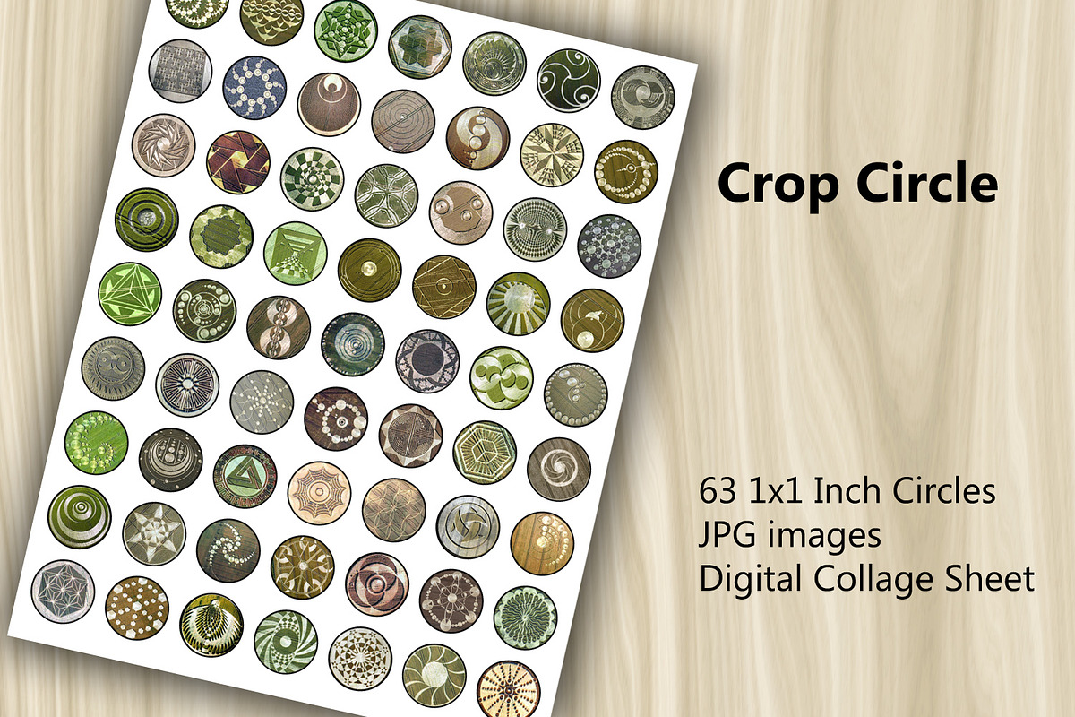 Digital Collage Sheet - Сrop Сircle, a Print Template by Kseniya-Omega (Photo 2 of 3)