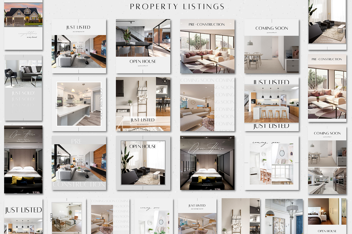 400 Real Estate Social Media Bundle, a Social Media Template by ZoaniDesign (Photo 6 of 10)
