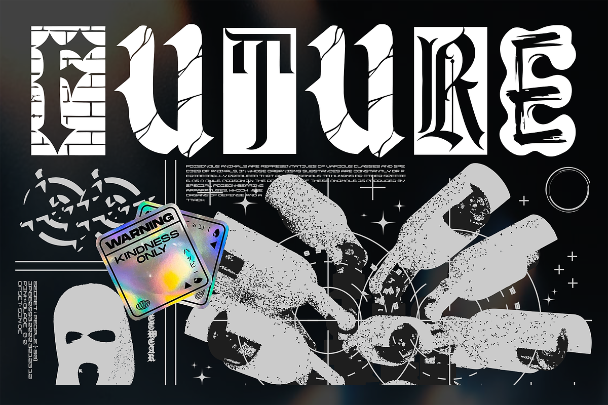 REBEL FRISCO Graffiti Urban Y2k Font, a Blackletter Font by dansdesign (Photo 4 of 6)