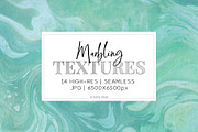 14 Blue Green Marbling Textures, a Texture Graphic by AdenaJ (Thumbnail 1 of 16)