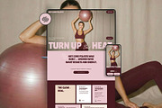 Pink Red Squarespace 7.1 Template, a Squarespace Template by Row Creative (Thumbnail 1 of 10)
