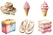 Creamy Summer Clipart, an Illustration by DreamArtGraphic (Thumbnail 4 of 4)