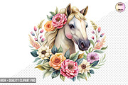 Floral Horses Sublimation Bundle, a Graphic by crative8112 (Thumbnail 6 of 10)