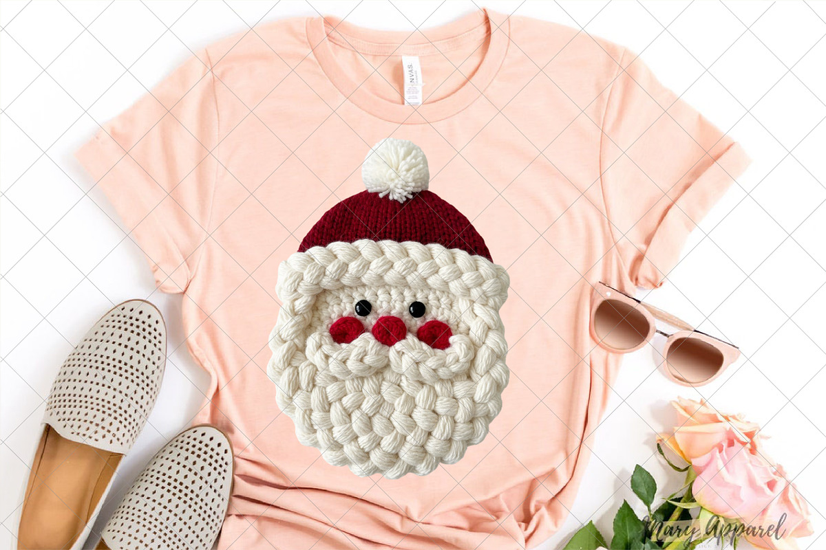 Crochet Faux Yarn Christmas Santa, an Illustration by SinaCreation (Photo 3 of 7)