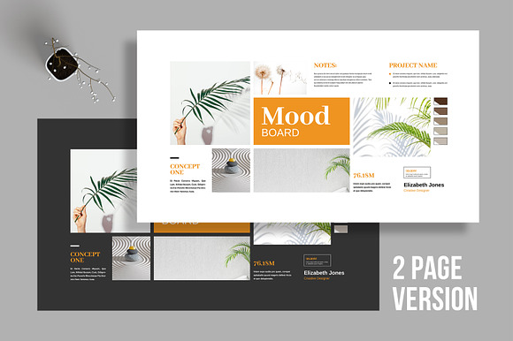 Clean Moodboard Layout Template preview 7