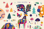 BEST CHRISTMAS BUNDLE 16 PRODUCTS, an Animal Illustration by MoleskoStudio (Thumbnail 23 of 56)