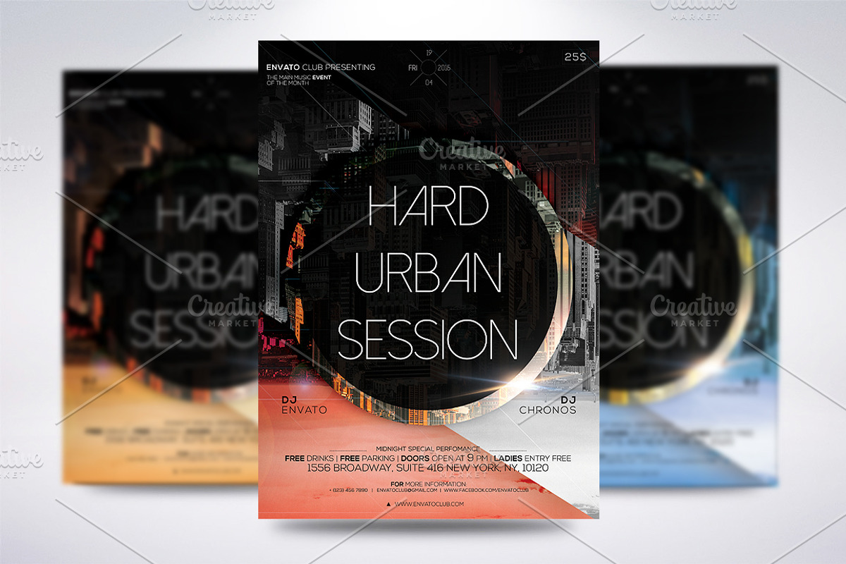 Hard Urban Session, a Flyer Template by CREATIVE DUDE (Photo 1 of 3)