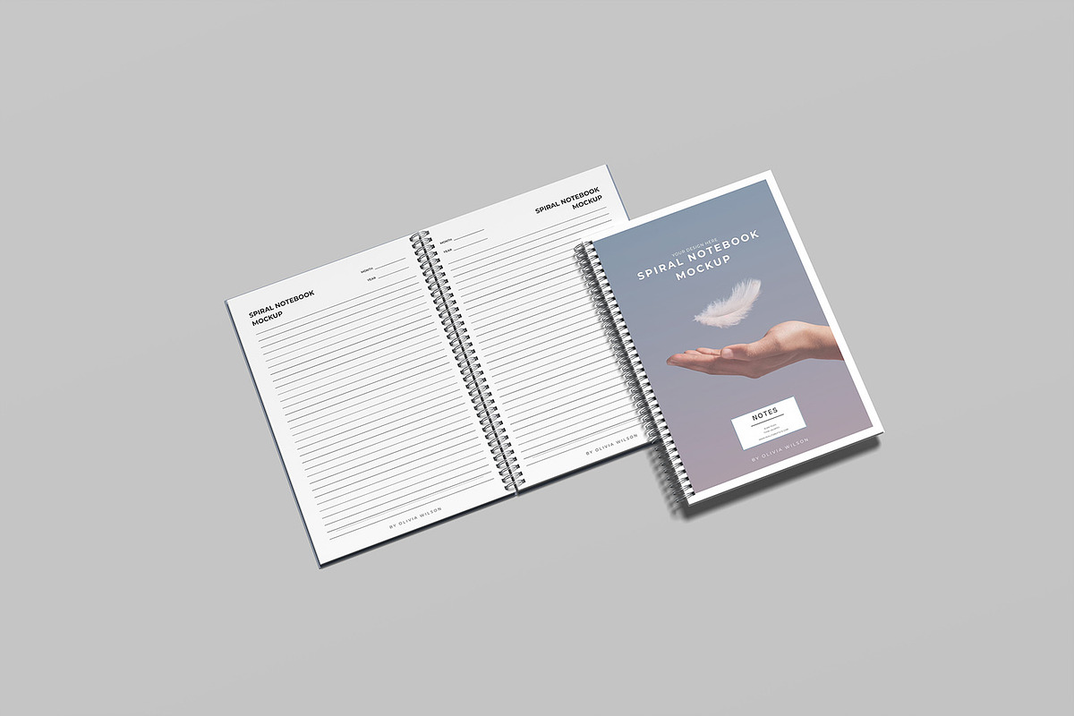 Spiral Notebook Mockup, a Books & Magazine Mockup by graphicsecond (Photo 6 of 6)