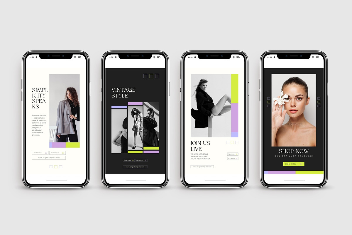 150 Animated Canva Instagram Pack, a Social Media Template by TheBrightGrap (Photo 3 of 11)