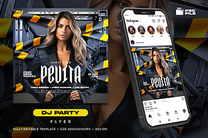 Dj Party Night Flyer Template