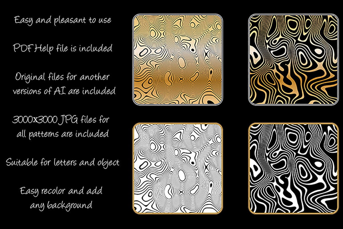 Zebra Repeating Illustrator Patterns, a Palette Add-On by Kseniya-Omega (Photo 2 of 6)