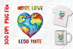 More Love , Less Hate Graphics