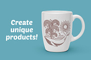 Great whale line illustration, an Animal Illustration by gunaonedesign (Thumbnail 2 of 4)
