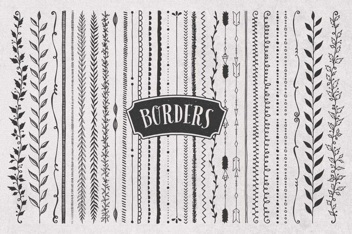 Borders, Corners & Frames Super Kit, a Decorative Illustration by Callie Rian & Co. (Photo 2 of 5)