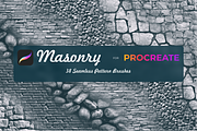 Masonry for Procreate X5, a Brush Add-On by Graphics Resources (Thumbnail 12 of 12)
