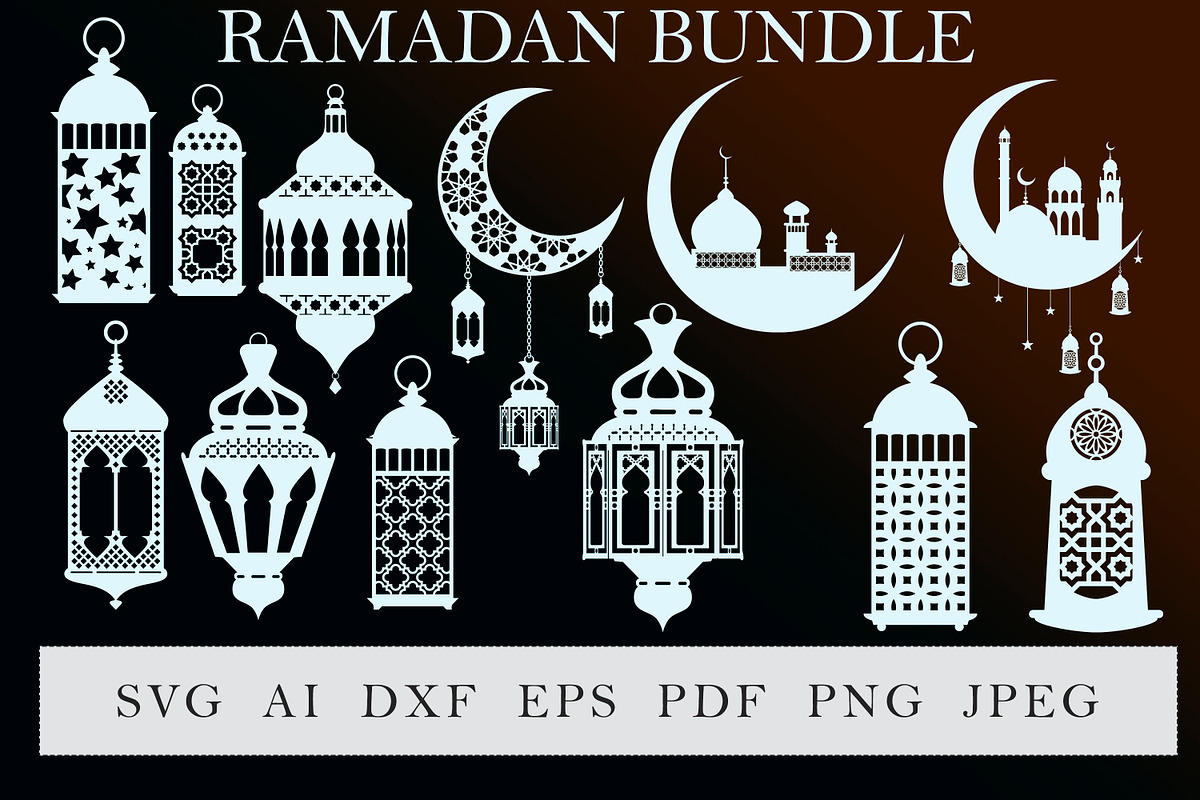 Ramadan lantern bundle, an Object Illustration by EshaStudio (Photo 2 of 5)