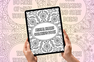 Mental Health Adults Coloring Book