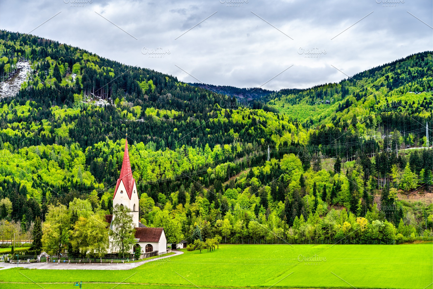 The parish church Thorl-Maglern in, an Architecture Photo by Leonid Andronov