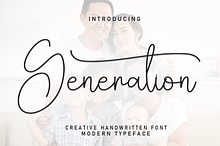 Generation | Script Font