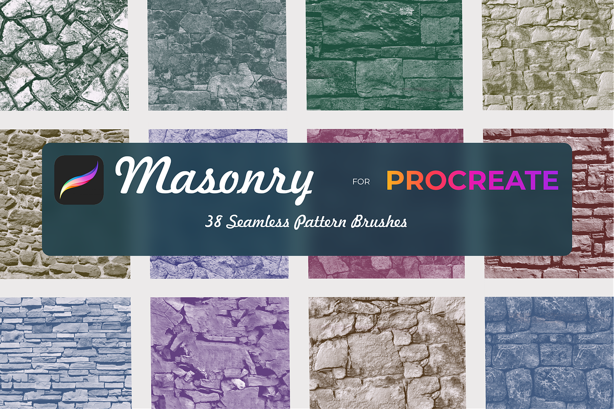 Masonry for Procreate X5, a Brush Add-On by Graphics Resources (Photo 10 of 12)