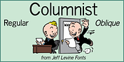 Columnist JNL, a Sans Serif Font by Jeff Levine Fonts (Thumbnail 1 of 5)