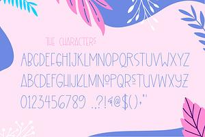 The Flowery Font