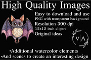 Patchwork Halloween Clipart Bundle, an Illustration by Craft Nest (Thumbnail 8 of 9)