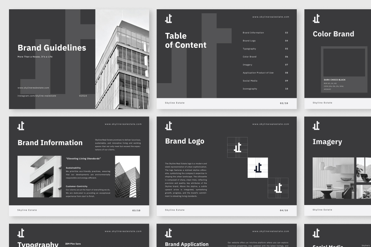 Skyline - Brand Guideline Template, a Branding & Logo Template by twinstd (Photo 2 of 3)