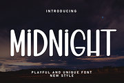 Midnight | Script Font, a Script Font by Scratchones (Thumbnail 1 of 8)