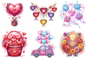 Crochet Valentine’s Day PNG Clipart, an Object Illustration by KennedyStudio (Thumbnail 2 of 5)