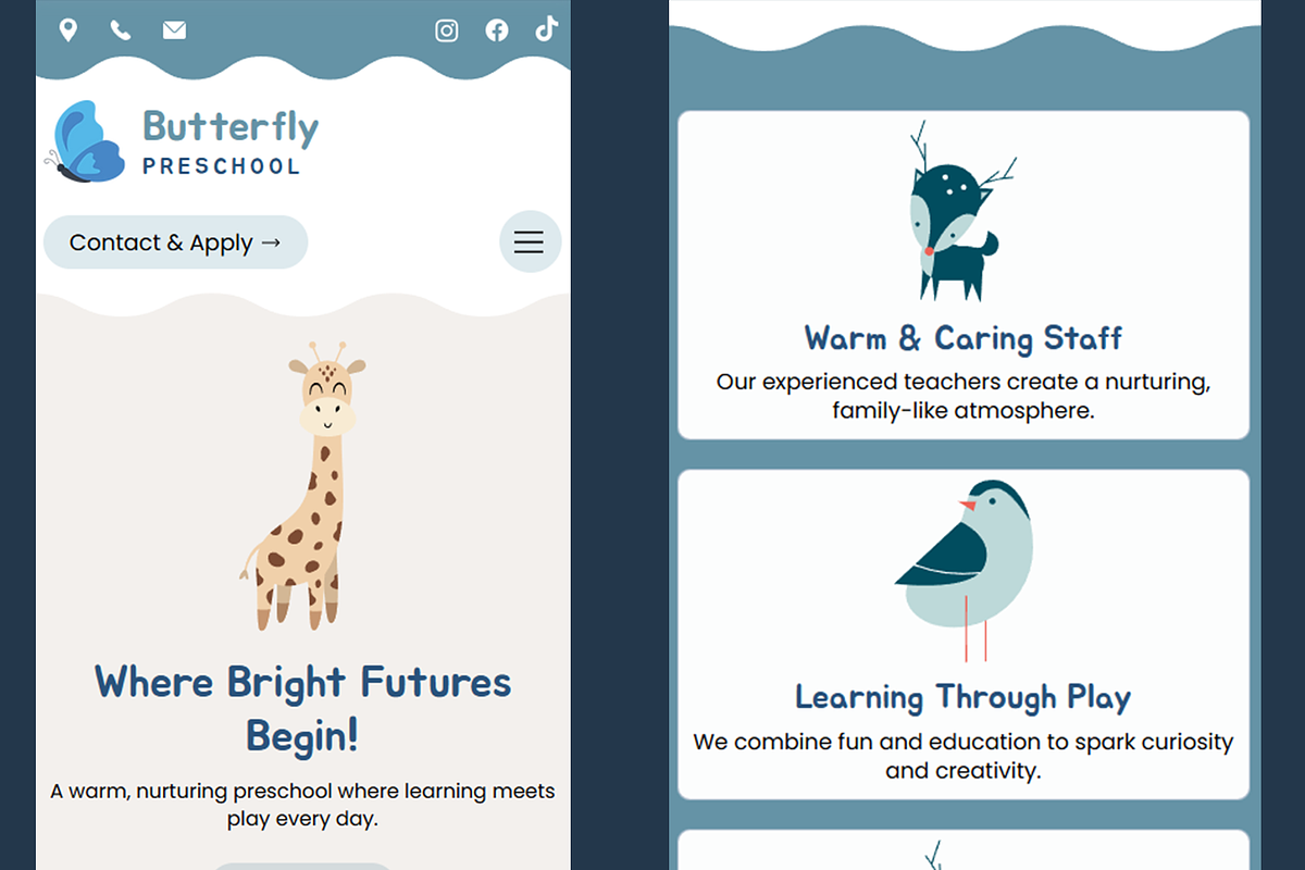 Kindergarten Wix Website Template, a Wix Template by Kitteeh (Photo 5 of 10)