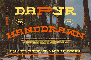 Dappyr - Retro Display Font, a Serif Font by HAN