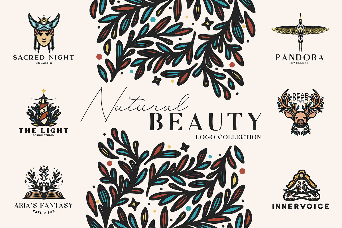 Natural Beauty Logo Collection, a Branding & Logo Template by Michael Rayback Design (Photo 1 of 14)