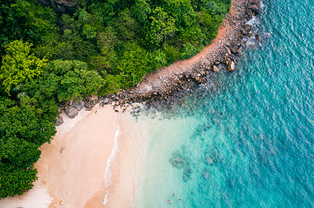 Taboga Island Aerial View.