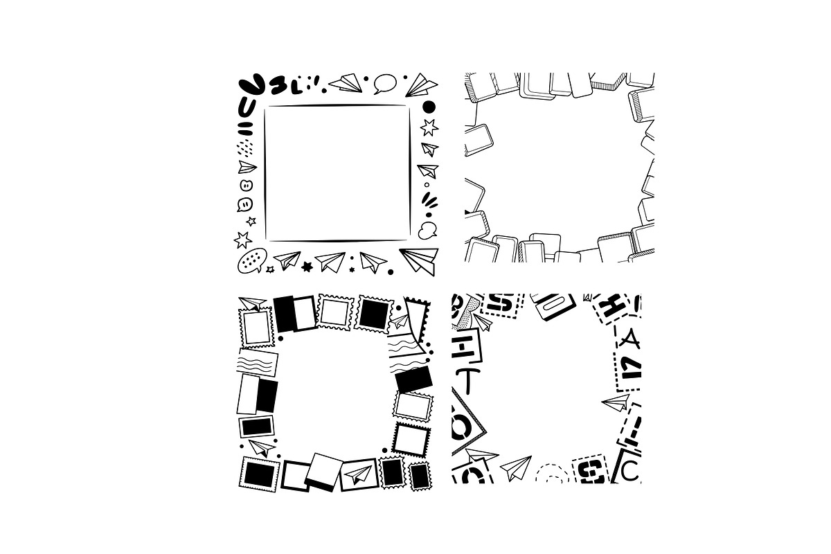 8 svg items Artistic frames design., a Background Graphic by SketchArtStudio (Photo 2 of 3)