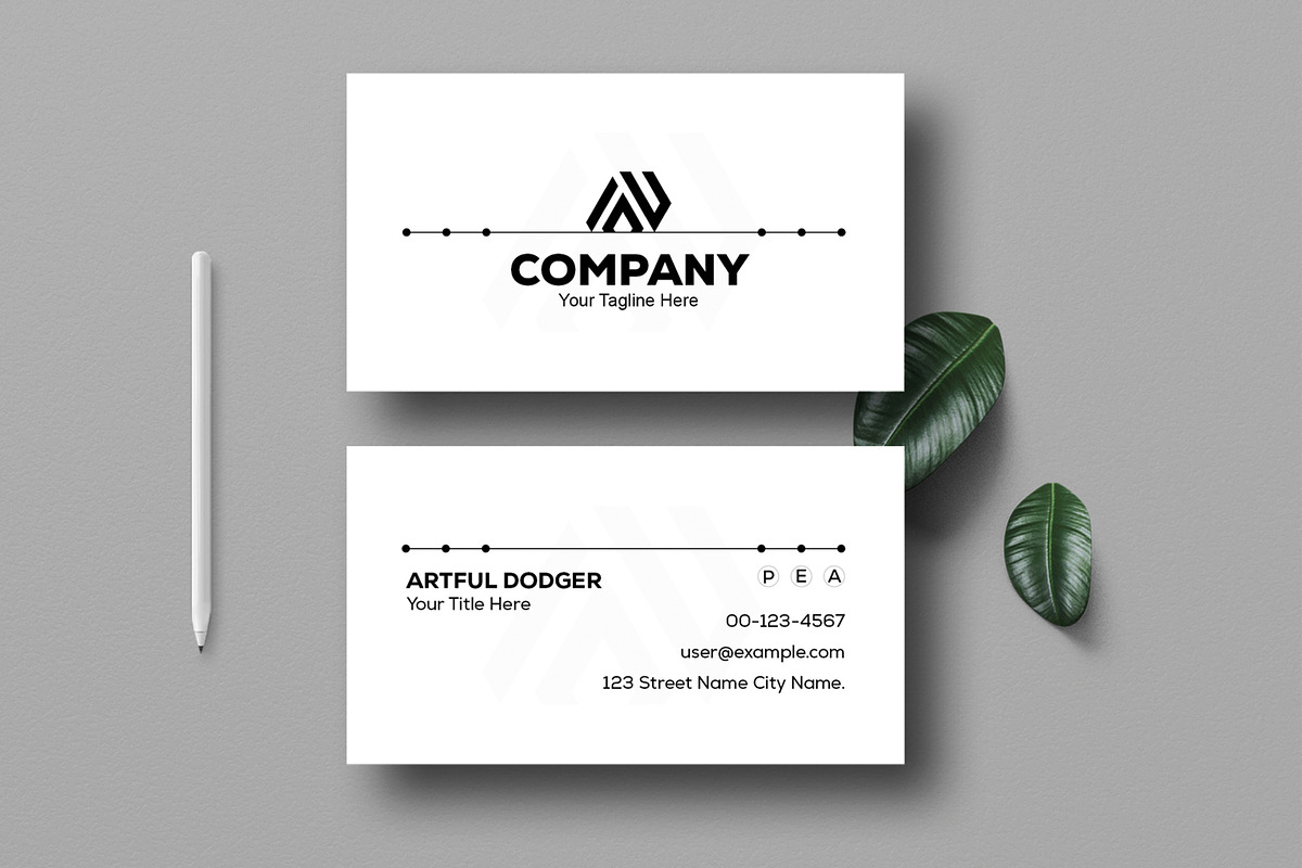 Clean Business Card, a Business Card Template by MightyDesign (Photo 1 of 6)