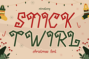 Snick Twirl - Christmas Font, a Font by PutraCetol Studio (Thumbnail 1 of 5)